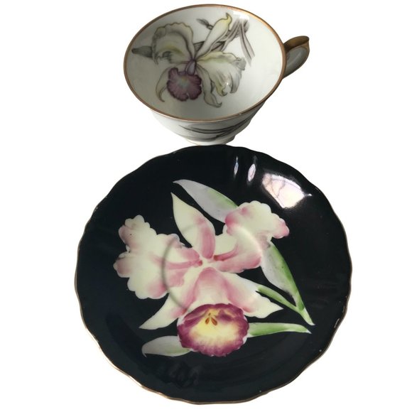 Vintage Grace China Charleston orchid vine China cup and saucer Japan - Picture 4 of 10